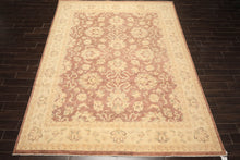 9x12 Taupe, Ivory, Tan Color Hand Knotted Chobi Peshawar Wool Transitional Oriental Rug