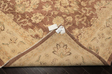 9x12 Taupe, Ivory, Tan Color Hand Knotted Chobi Peshawar Wool Transitional Oriental Rug