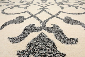 LoomBloom Multi Size  Ivory Hand Tufted Transitional Wool Oriental Area Rug