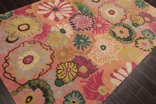 LoomBloom Multi Size Rose Hand Tufted Contemporary Floral Wool Oriental Area Rug