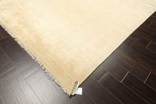 8x10 Gray, Beige, Tan Color Hand Knotted Oushak New Zealand Wool Transitional Oriental Rug