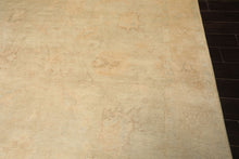 8x10 Gray, Beige, Tan Color Hand Knotted Oushak New Zealand Wool Transitional Oriental Rug