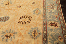 8x10 Beige, Slate, Rust Color Hand Knotted Tibetan Wool Traditional Oriental Rug