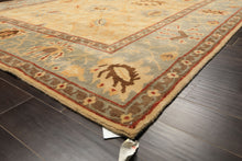 8x10 Beige, Slate, Rust Color Hand Knotted Tibetan Wool Traditional Oriental Rug