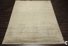 8x10 Moss, Ivory, Color Hand Knotted Bokhara New Zealand Wool Modern & Contemporary Oriental Rug