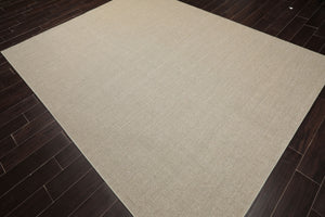 LoomBloom Multi Size Tan Hand Woven Textured Modern Flatweave Sisal Oriental Area Rug