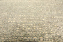 8x10 Moss, Ivory, Color Hand Knotted Bokhara New Zealand Wool Modern & Contemporary Oriental Rug