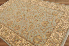 Aqua, Beige Color 6x9 Hand Knotted 100% Wool Pak Kashan Traditional 200 KPSI Oriental Area Rug - Oriental Rug Of Houston