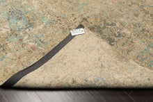 8x10 Beige, Turquoise, Gray Color Hand Knotted Sherpa Wool & Silk Modern & Contemporary Oriental Rug