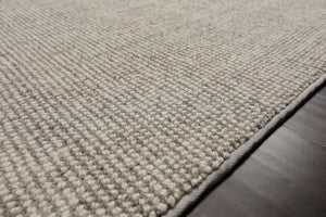 LoomBloom Multi Size Ivory Hand Tufted Textured Modern  Berber New Zealand Wool Oriental Area Rug