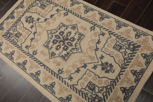 LoomBloom Multi Size Beige Hand Tufted Traditional Geometric Heriz Wool Oriental Area Rug