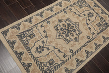 LoomBloom Multi Size Beige Hand Tufted Traditional Geometric Heriz Wool Oriental Area Rug