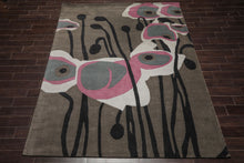 LoomBloom Multi Size Greenish Gray Hand Tufted Modern Wool Oriental Area Rug