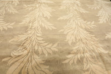 8x10 Moss, Beige, Color Hand Knotted Tibetan Wool Transitional Oriental Rug