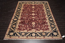 8'10"x11'8''  Red Hand Knotted Traditional Oriental Area Rug