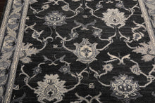 6x9 Charcoal, Gray, Graphite Color Hand Knotted Oushak Wool Traditional Oriental Rug