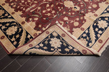 8'10"x11'8''  Red Hand Knotted Traditional Oriental Area Rug