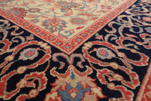 7'10''x10' Ivory Hand Knotted Floral Traditional Kashan Persian Wool Oriental Area Rug