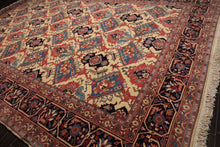 11'9''x18' Ivory Hand Knotted Traditional Bakhtiari Wool Oriental Area Rug