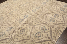 8x10 Gray, Taupe, Slate Color Hand Knotted Tibetan Wool Transitional Oriental Rug
