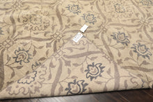 8x10 Gray, Taupe, Slate Color Hand Knotted Tibetan Wool Transitional Oriental Rug