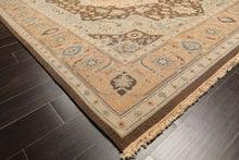 8x10 Peach, Brown, Mint Color Hand Knotted Soumak Wool Traditional Oriental Rug
