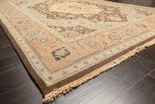 8x10 Peach, Brown, Mint Color Hand Knotted Soumak Wool Traditional Oriental Rug