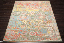 LoomBloom 8x10 Sage Hand Tufted Transitional Oushak Arts & Crafts Wool Oriental Area Rug