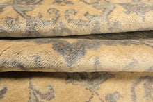 8x10 Moss, Gray, Slate Color Hand Knotted Oushak Wool Transitional Oriental Rug