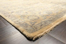 8x10 Moss, Gray, Slate Color Hand Knotted Oushak Wool Transitional Oriental Rug