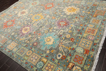 LoomBloom Multi Sizes Celadon Hand Knotted Transitional Oushak Arts & Crafts Wool Oriental Area Rug