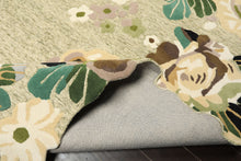 8x10 Sage, Ivory, Taupe Color Hand Tufted Irregular Rug Wool Modern & Contemporary Oriental Rug