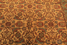 6x9 Gold, Turquoise, Rust Color Hand Knotted Oushak Wool Traditional Oriental Rug