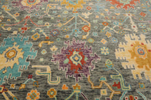 LoomBloom Multi Sizes Celadon Hand Knotted Transitional Oushak Arts & Crafts Wool Oriental Area Rug