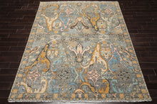 LoomBloom Multi Sizes Gray Hand Knotted Transitional Oushak Arts & Crafts Wool Oriental Area Rug