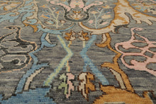 LoomBloom Multi Sizes Gray Hand Knotted Transitional Oushak Arts & Crafts Wool Oriental Area Rug