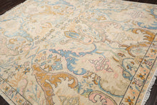 LoomBloom Multi Sizes Beige Hand Knotted Transitional Oushak Arts & Crafts Wool Oriental Area Rug