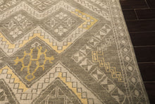 8x10 Mossy Gray, Gold, Muted earth tones Color Hand Knotted Oushak Wool Transitional Oriental Rug