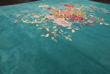 LoomBloom Multi Sizes Turquoise Hand Tufted Floral Chinese Art Deco New Zealand Wool Oriental Area Rug