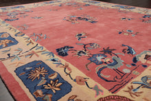 LoomBloom  Multi Sizes  Bubblegum Pink Hand Tufted Floral Vase Chinese Art Deco New Zealand Wool Oriental Area Rug