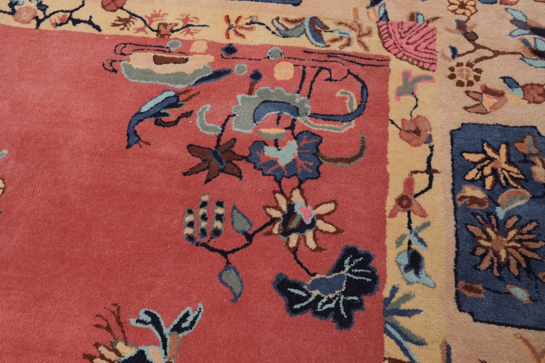Multi Size Bubblegum Pink Hand Tufted Chinese Art Deco