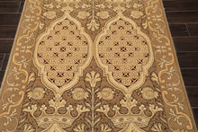 4x6 Moss, Beige, Light Gold Color Hand Knotted Art Deco Wool Arts & Crafts Oriental Rug