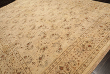 9x12 Beige, Caramel, Green Color Hand Knotted Agra Wool Traditional Oriental Rug