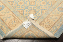 8x11 Beige, Aqua, Bown Color Hand Knotted Chobi Peshawar Wool Transitional Oriental Rug