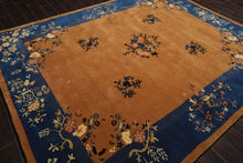 LoomBloom Multi Sizes Camel Hand Tufted  Chinese Art Deco New Zealand Wool Oriental Area Rug