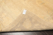 8x10 Beige, Taupe, Celadon Color Hand Knotted Oushak New Zealand Wool Transitional Oriental Rug