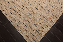 LoomBloom Multi Sizes Oatmeal Hand Woven Flatweave Contemporary Geometric Wool Oriental Area Rug