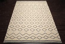 LoomBloom Multi Sizes Oatmeal Hand Woven Flatweave Contemporary Geometric Wool Oriental Area Rug