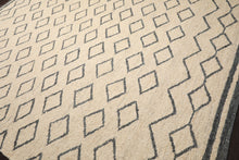 LoomBloom Multi Sizes Oatmeal Hand Woven Flatweave Contemporary Geometric Wool Oriental Area Rug