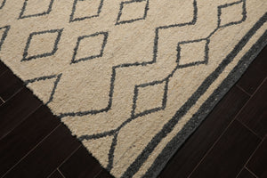 LoomBloom Multi Sizes Oatmeal Hand Woven Flatweave Contemporary Geometric Wool Oriental Area Rug